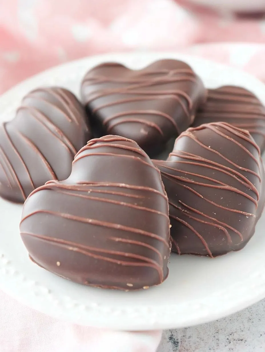Corazones de Cacahuate y Chocolate Cubiertos, Día del Amor