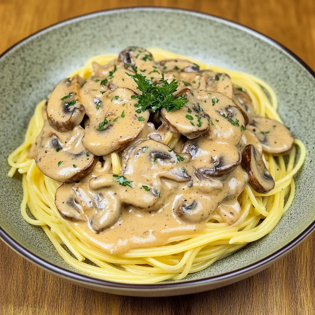 Spaghetti con salsa cremosa