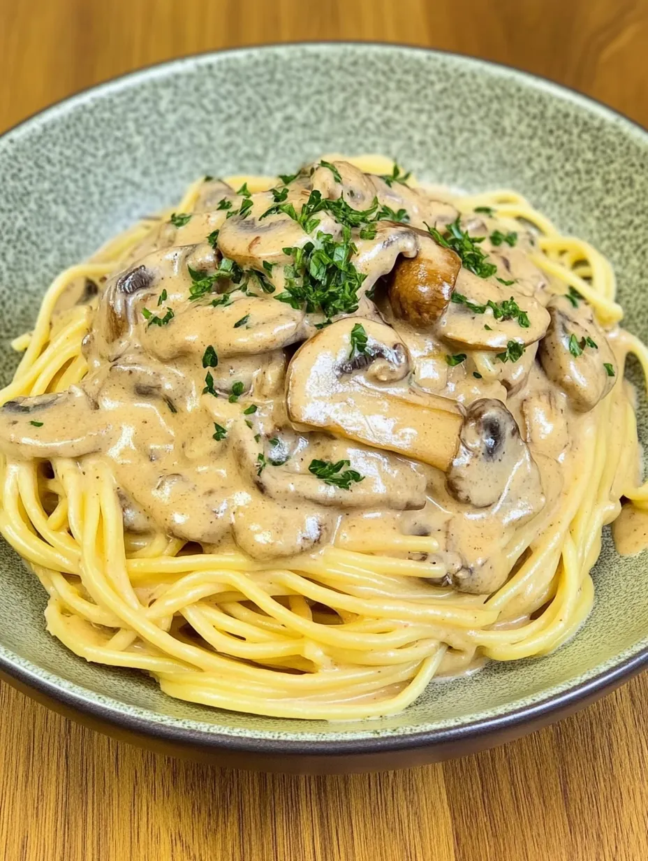 Espaguetis con salsa de setas – Fácil y brutal