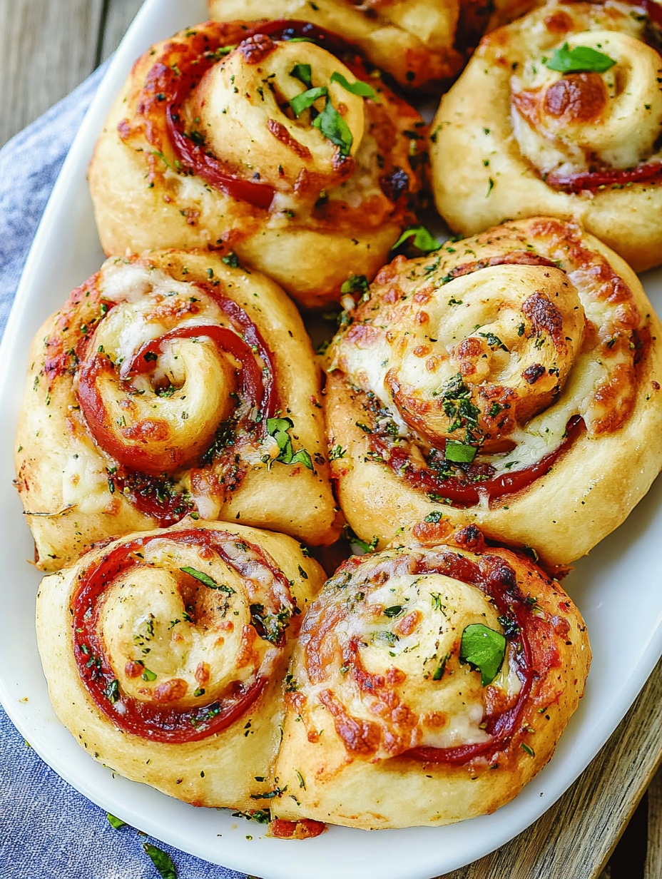 Rollitos de Pizza con Queso