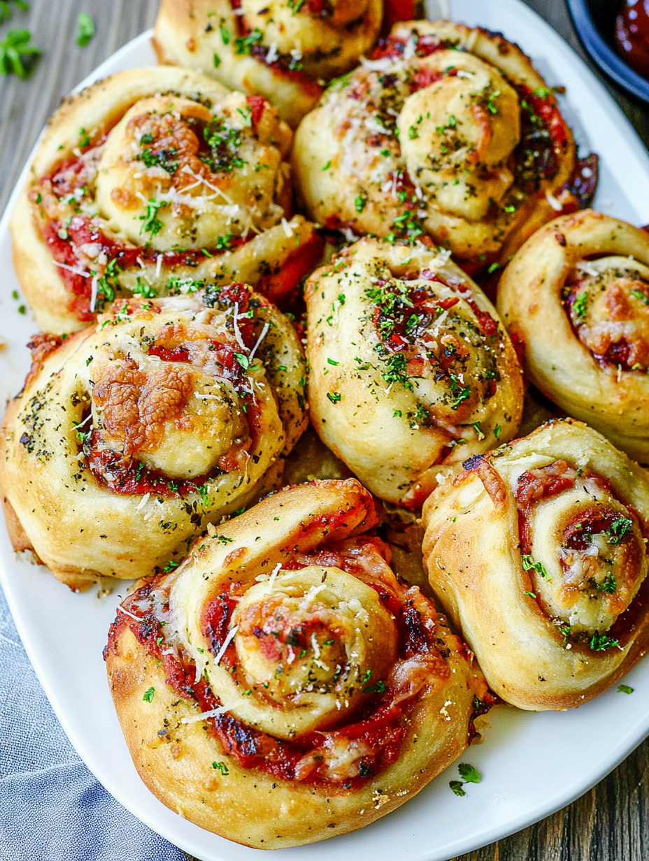 Rollos Fáciles de Pizza
