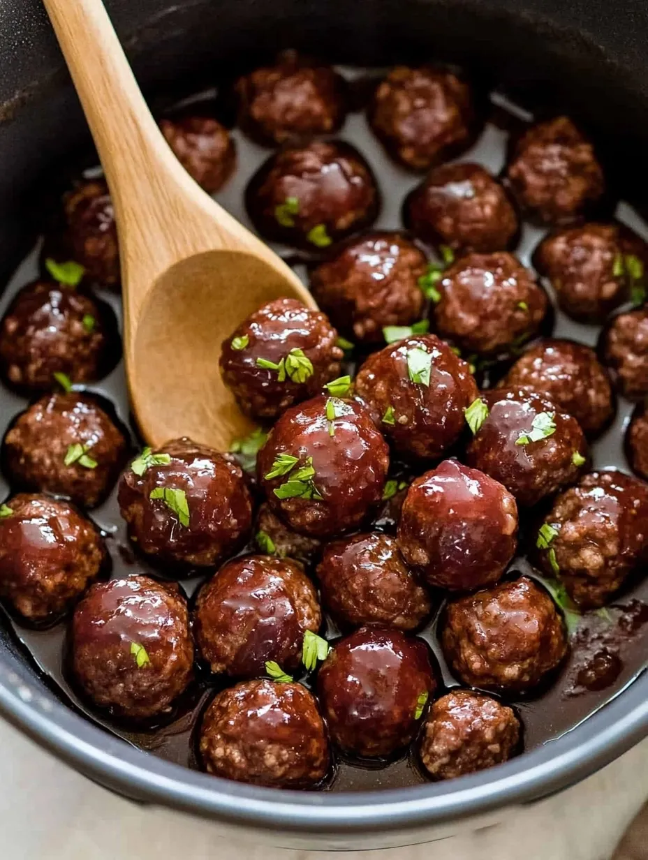 Albóndigas con mermelada de uva