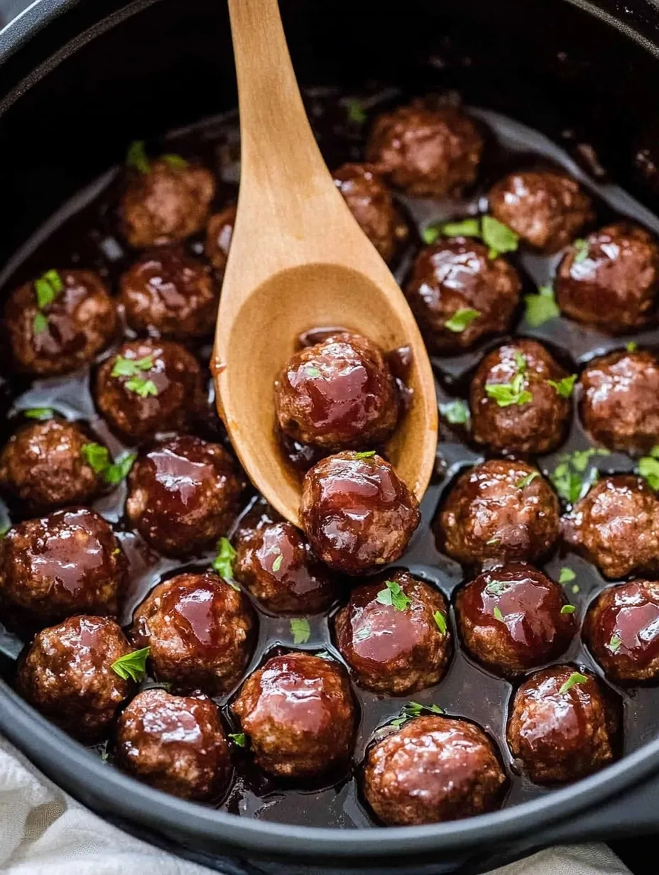 Albóndigas súper fáciles con mermelada de uva