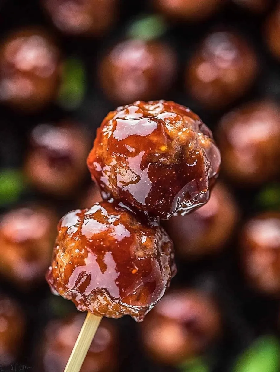 Albóndigas fáciles con mermelada de uva