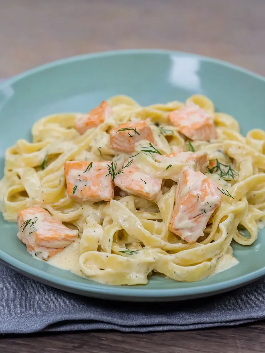 Pasta con salmón y salsa cremosa – Sencilla y Sabrosa