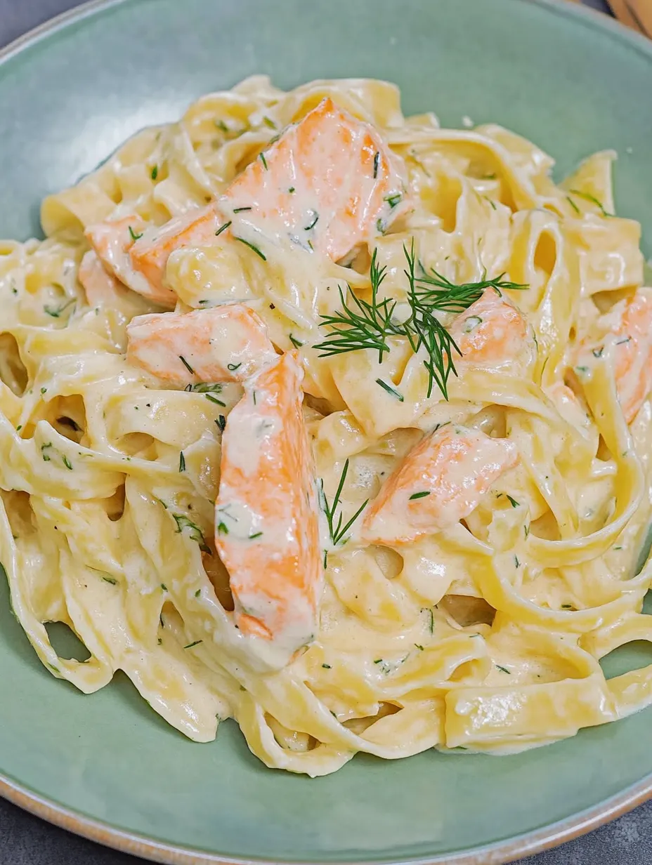 Pasta con salmón y salsa cremosa – Cremosa y Deliciosa