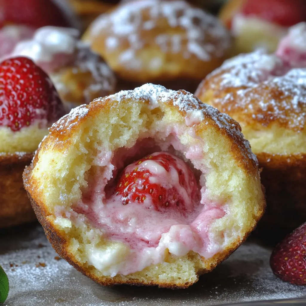 Muffins Tostada Fresa Queso
