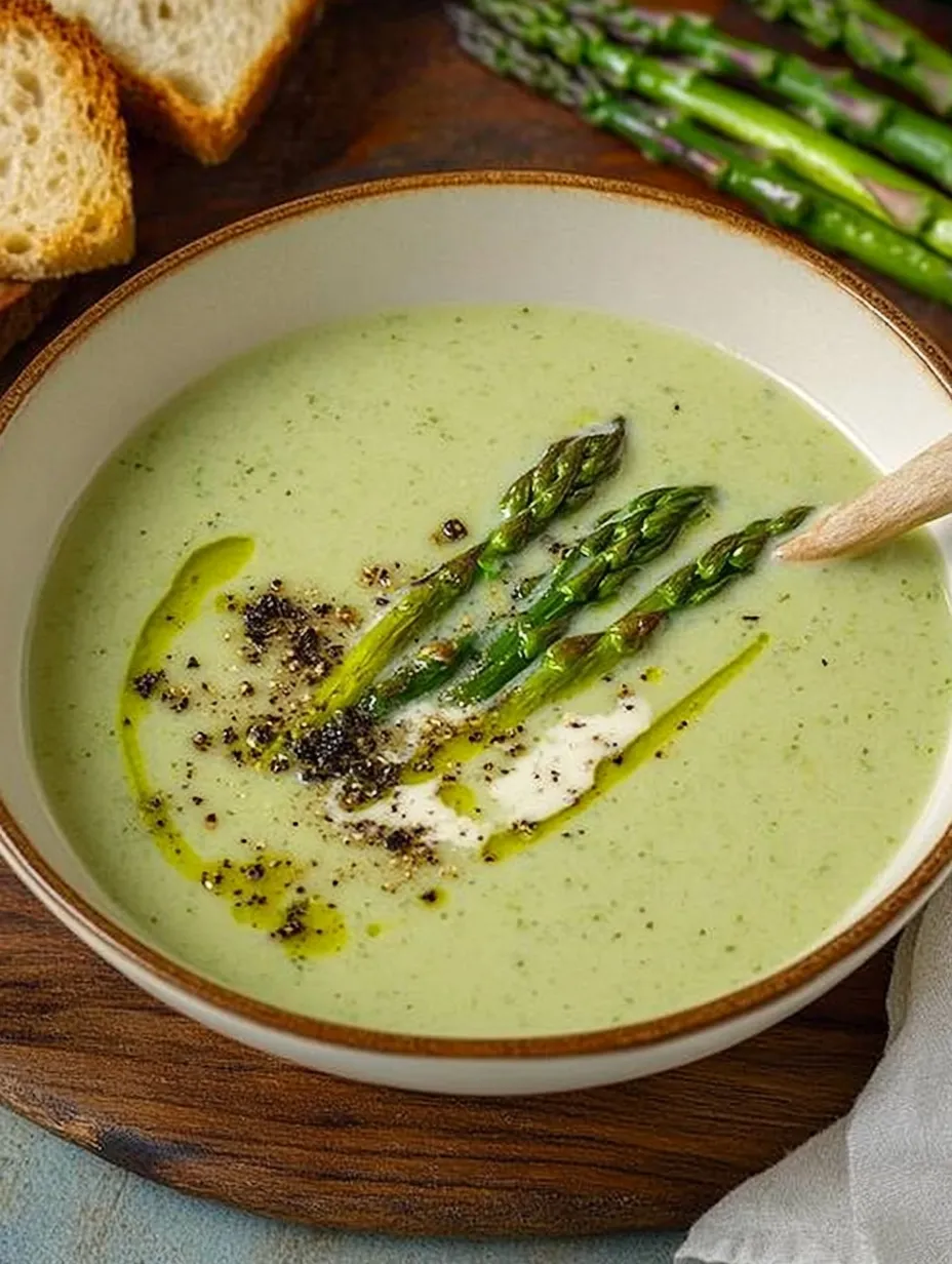 Sopa verde de espárragos – Fresca, Cremosa y Ligera