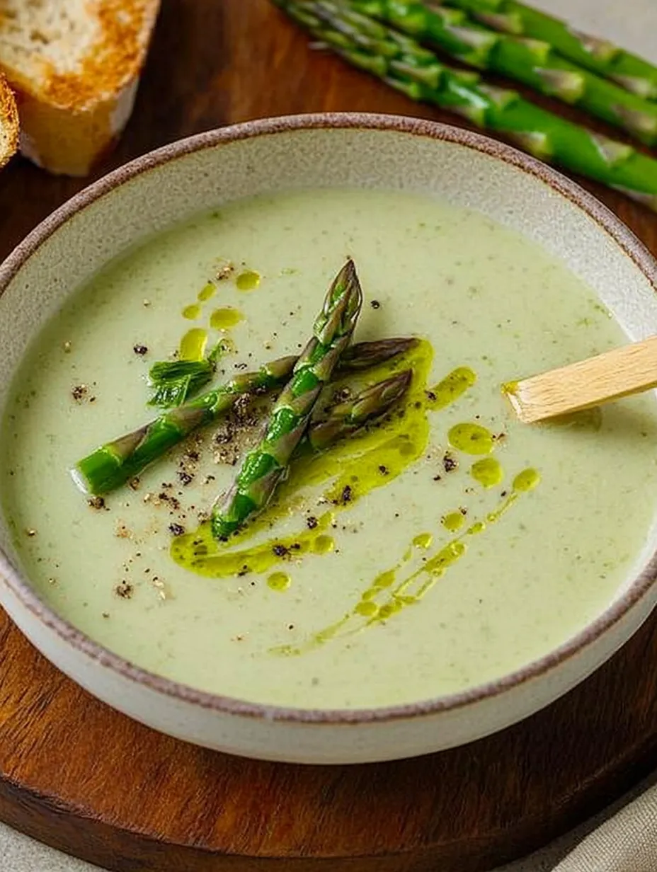 Sopa verde de espárragos – Aromática, Saludable y Simplemente Deliciosa