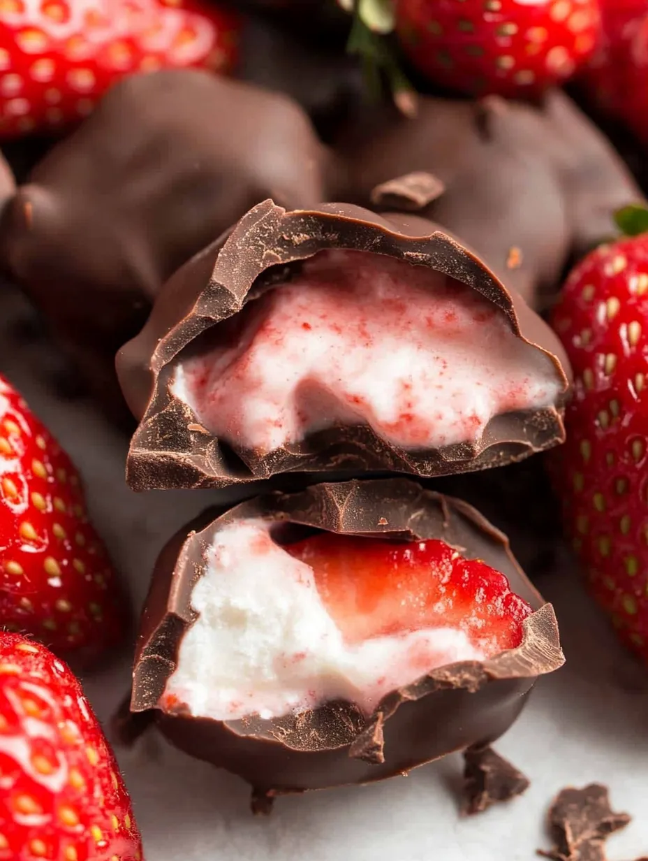 Montoncitos Fáciles de Yogur con Fresa y Chocolate