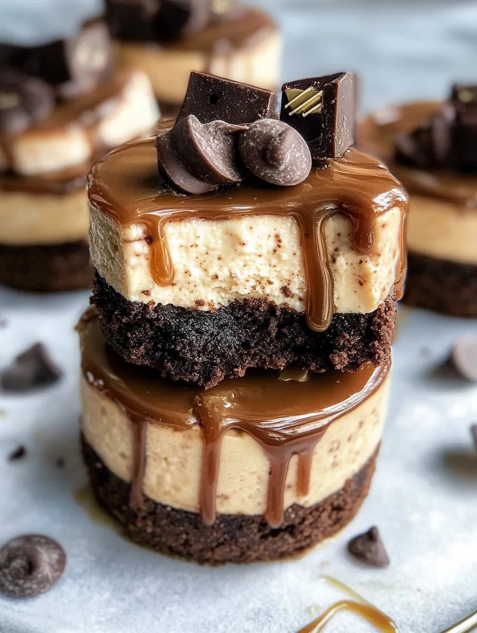 Pastelitos Crudos de Brownie y Caramelo
