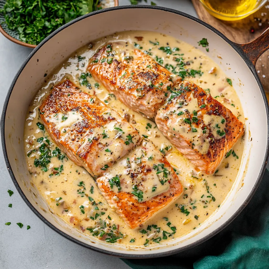 Salmón Cremoso Toscano