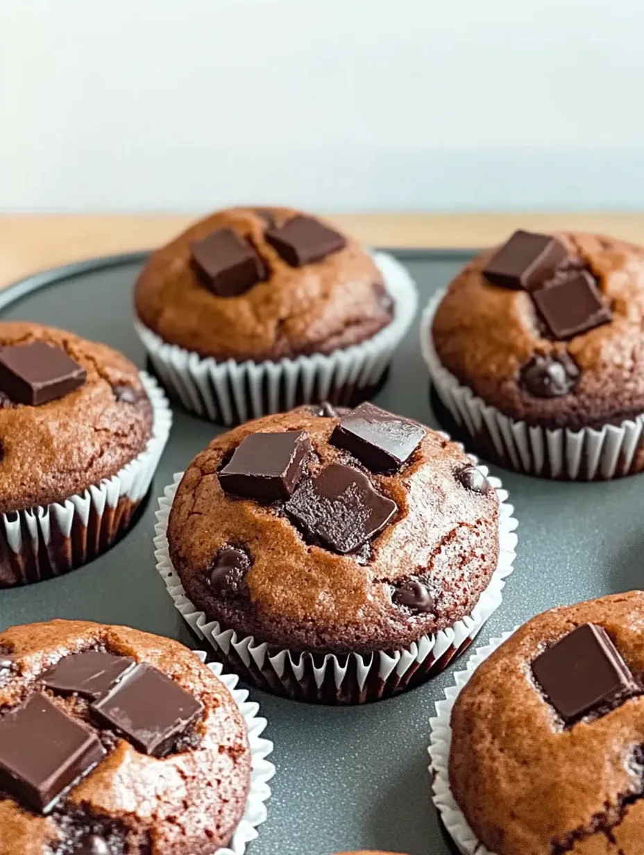 Muffins de chocolate jugosos con aceite – Fáciles, Suaves y Chocolatosos