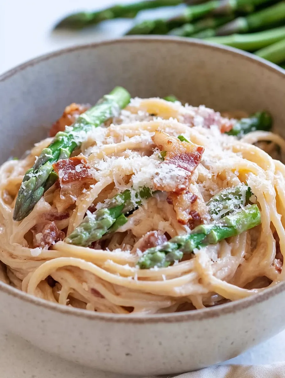 Pasta primaveral con espárragos lista en 20 minutos