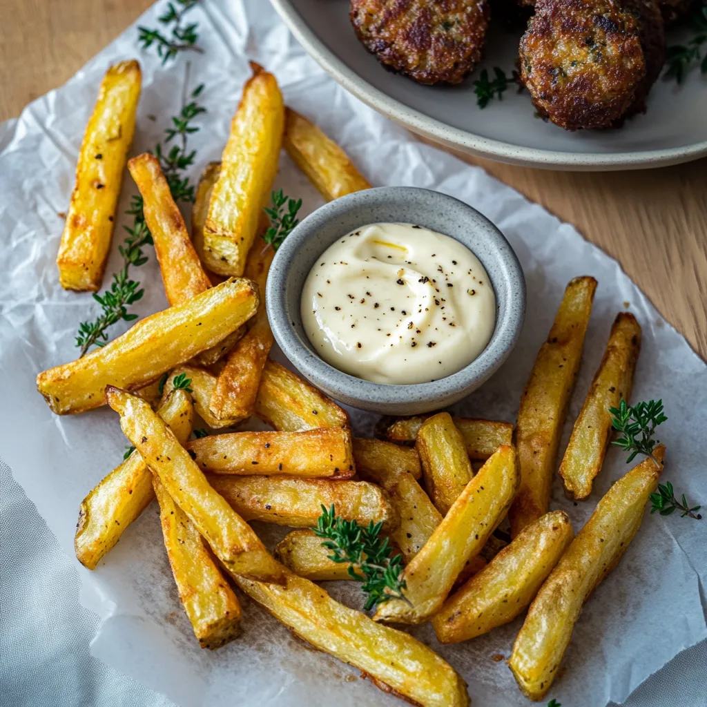 Papas crujientes con parmesano – fáciles y deliciosas al horno o en freidora de aire