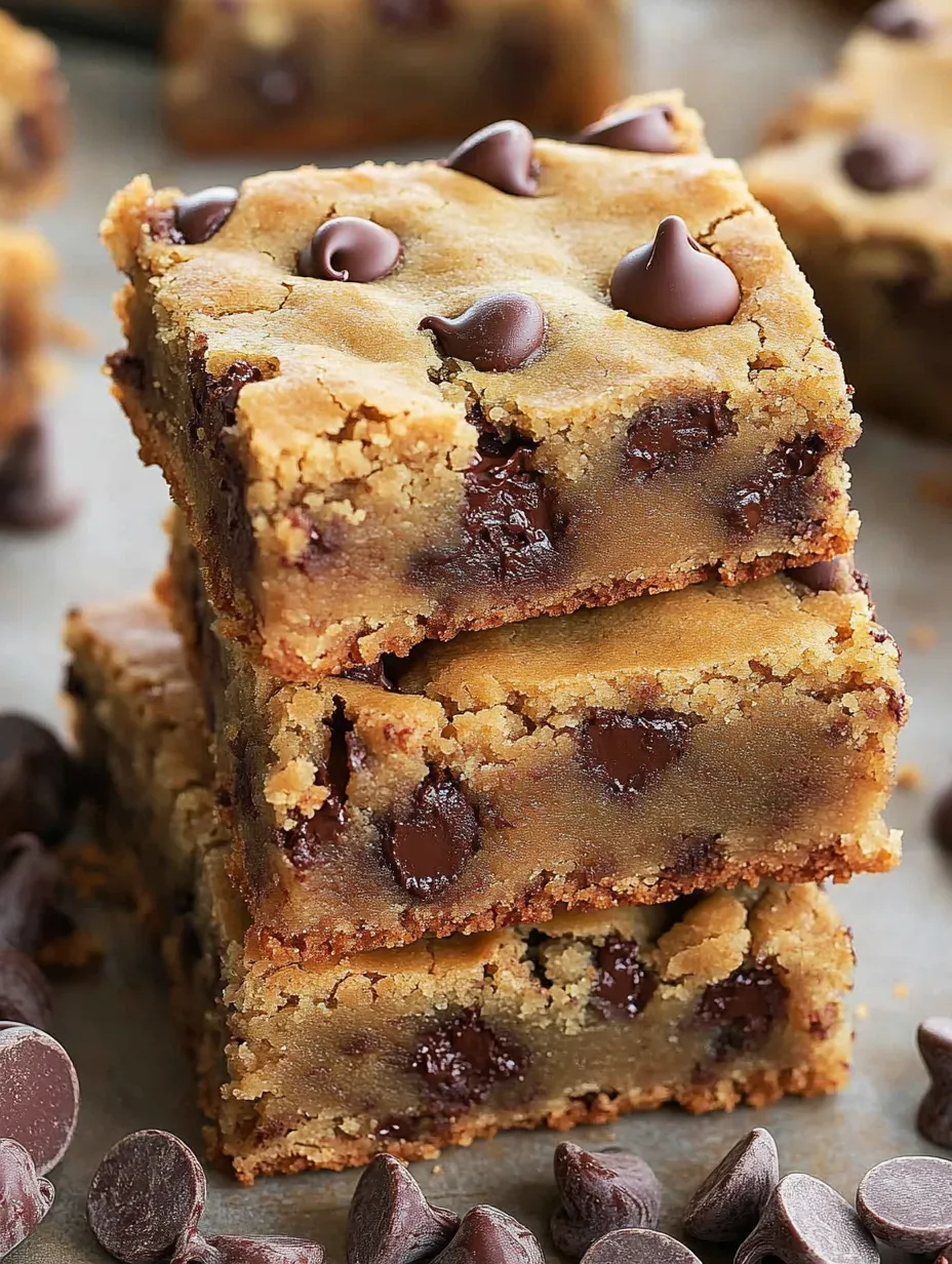 Barras Fáciles con Chispas de Chocolate