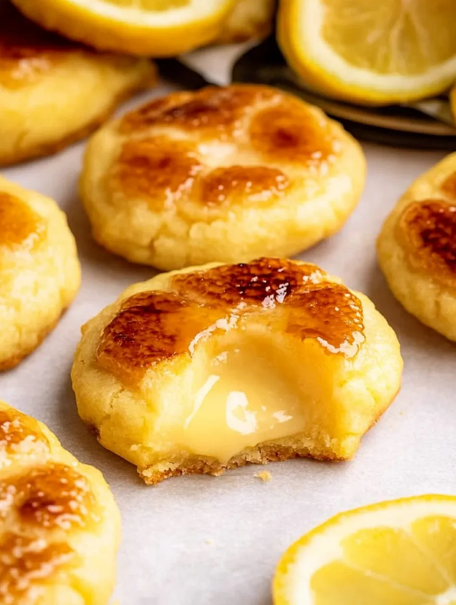 Galletas Caseras de Limón con Crème Brûlée