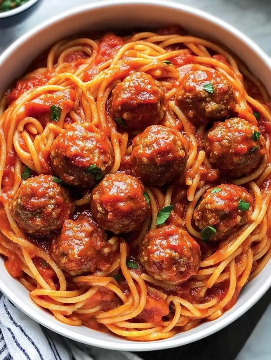 Espagueti y Albóndigas en Olla Rápida