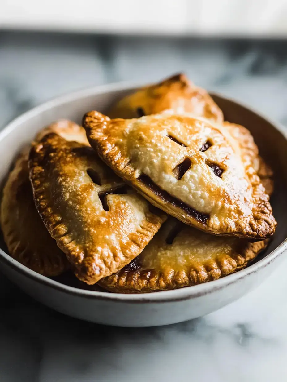 Un bowl lleno de empanaditas doradas, con corteza hojaldrada y cortes en la parte superior que insinúan un relleno adentro.