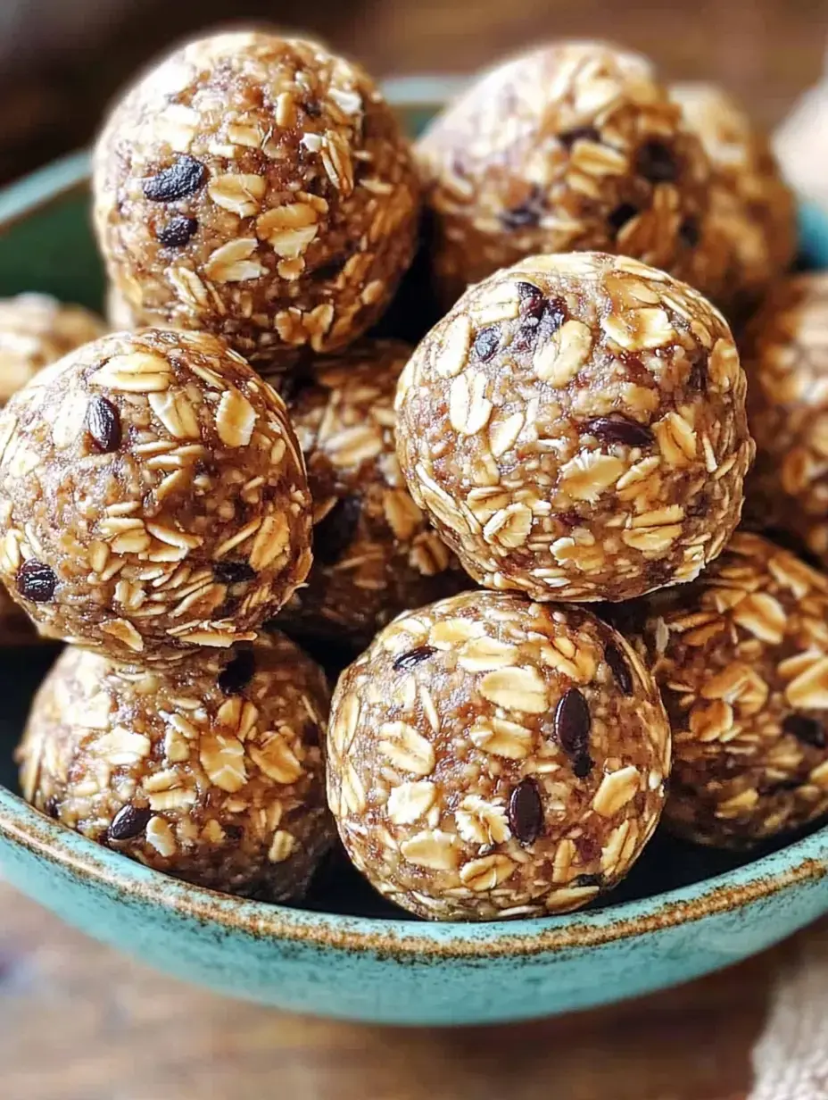 Un bol con un montón de bolitas energéticas hechas con avena y trocitos de chocolate.