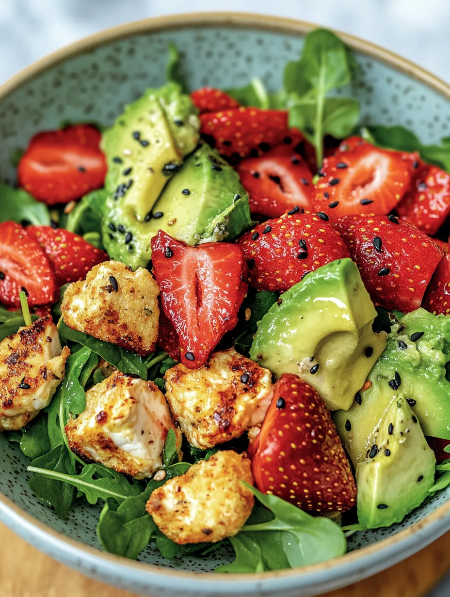 Pollo con fresas y burrata - fresco y diferente