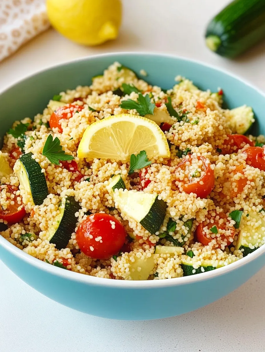 Ensalada de Cuscús con Calabacín – Ligera y Fresca
