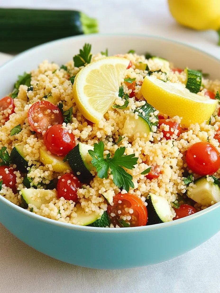 Ensalada de Cuscús con Calabacín – Simple, Sana y Deliciosa