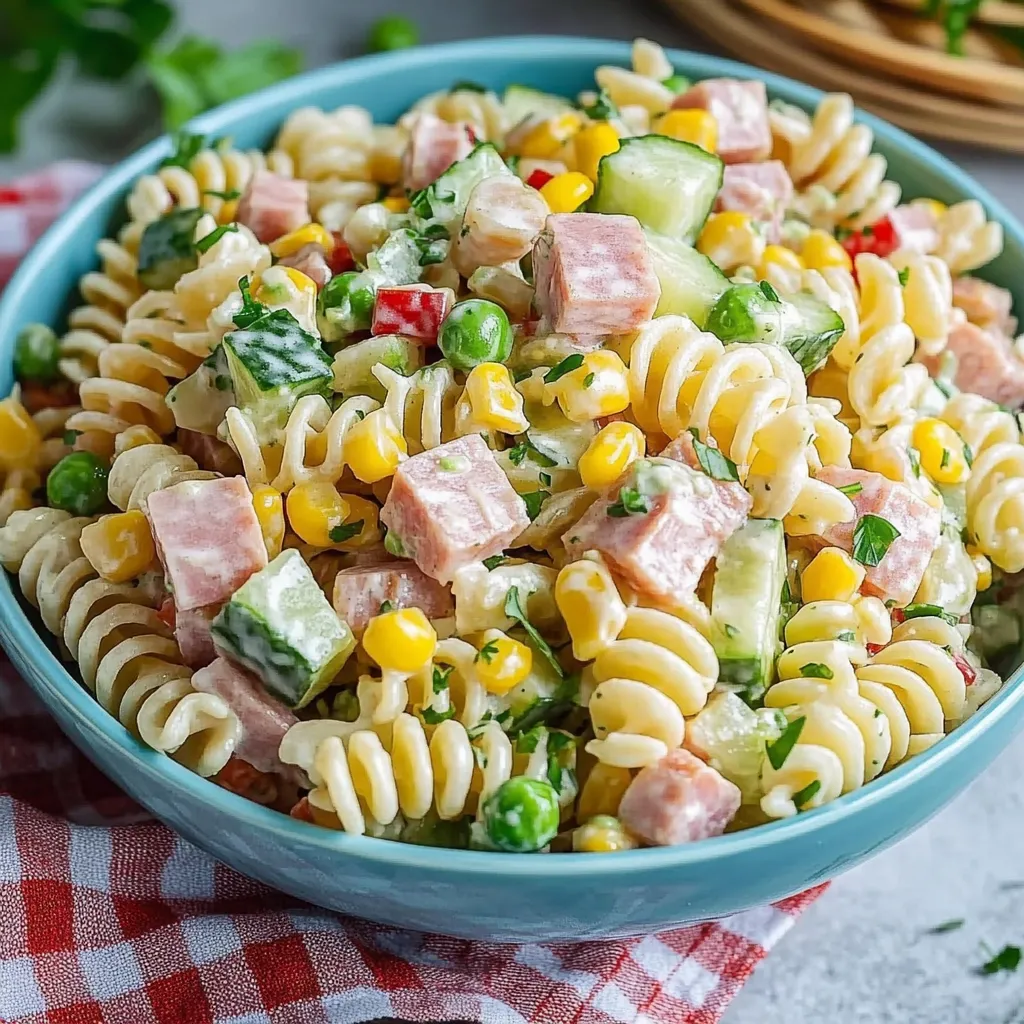 Ensalada de pasta clásica con mayonesa
