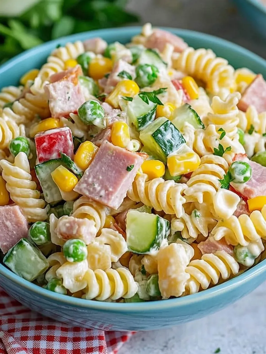 Ensalada de Pasta Clásica de la Abuela con Mayonesa – La Estrella de Cualquier Reunión