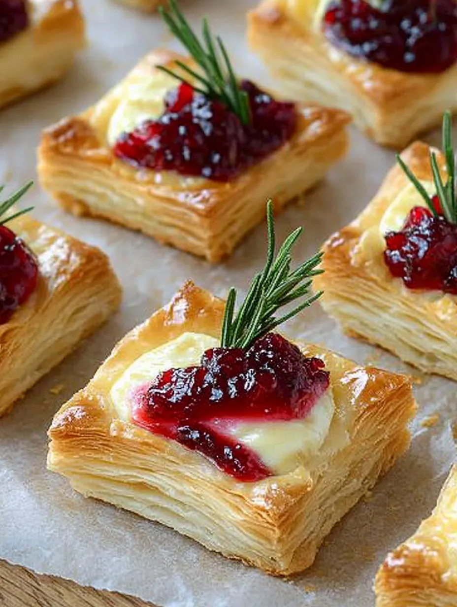 Bocaditos de hojaldre con queso camembert – Crujientes y delicia para amantes del queso