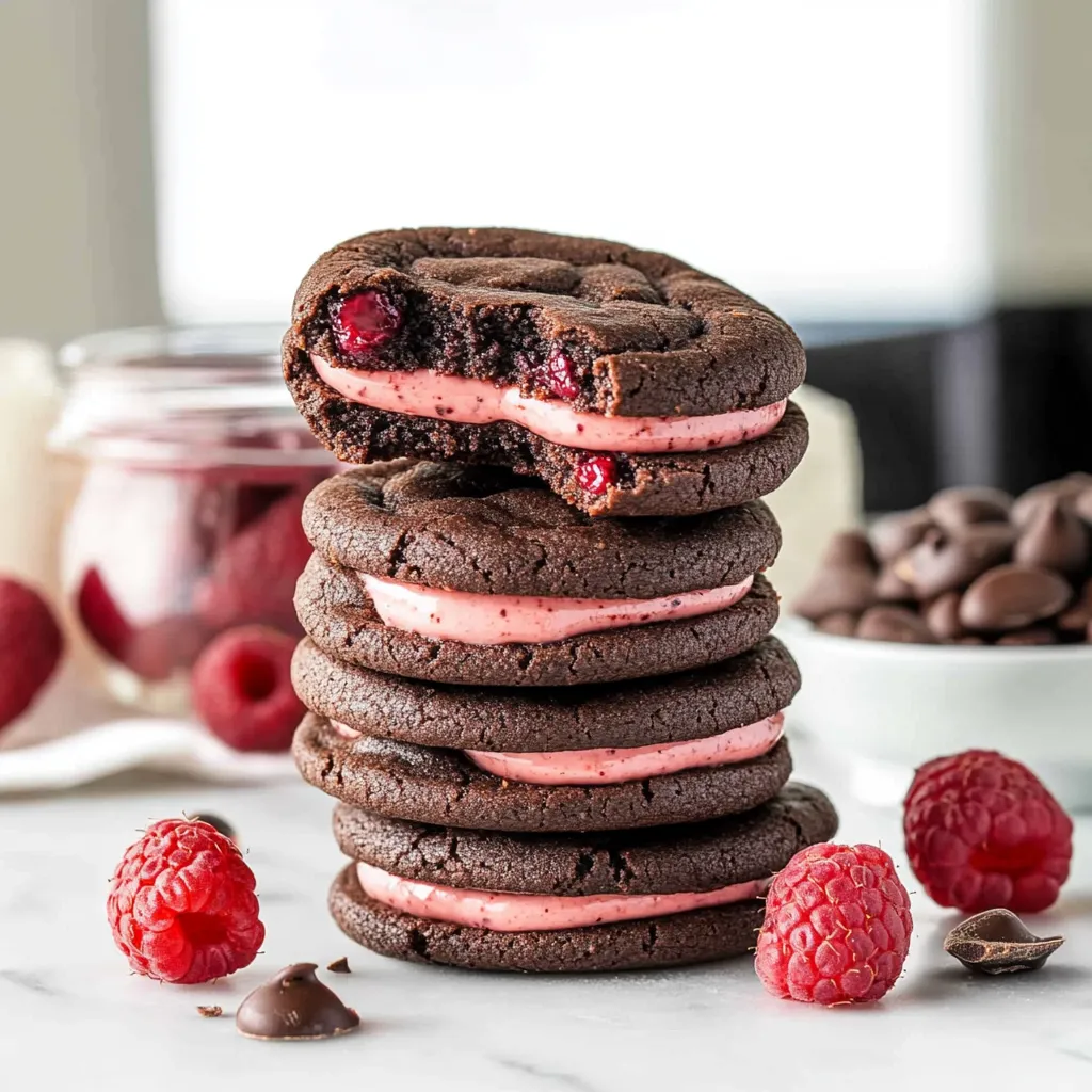 Galletas de Chocolate y Frambuesa