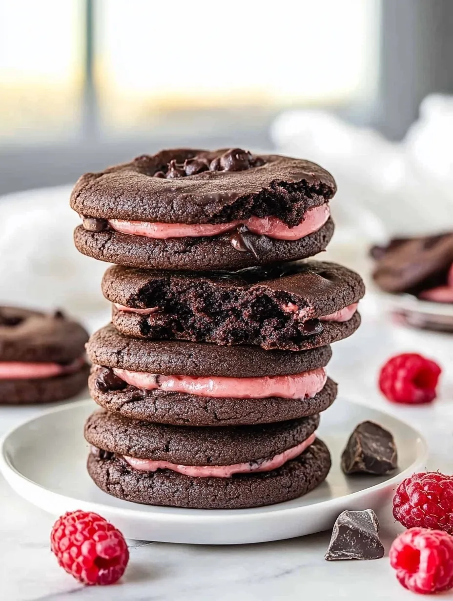 Galletas fáciles de Chocolate y Frambuesa
