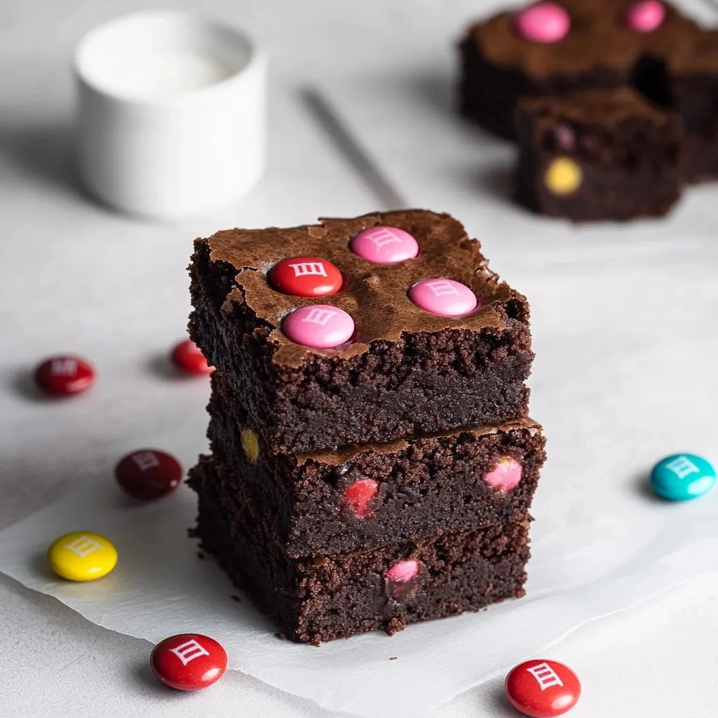 Brownies de M&M’s Deliciosos