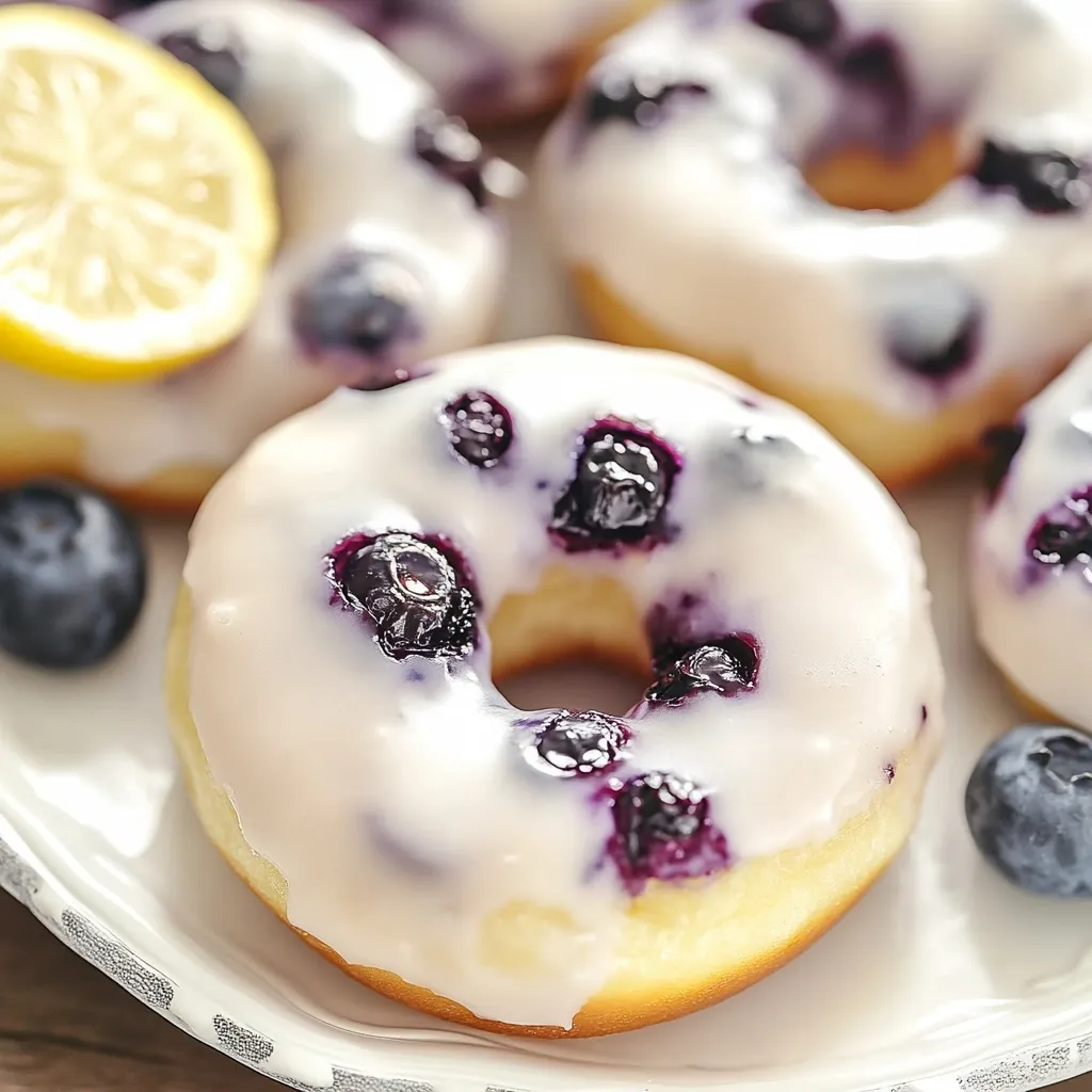 Donas de Limón y Arándanos al Horno