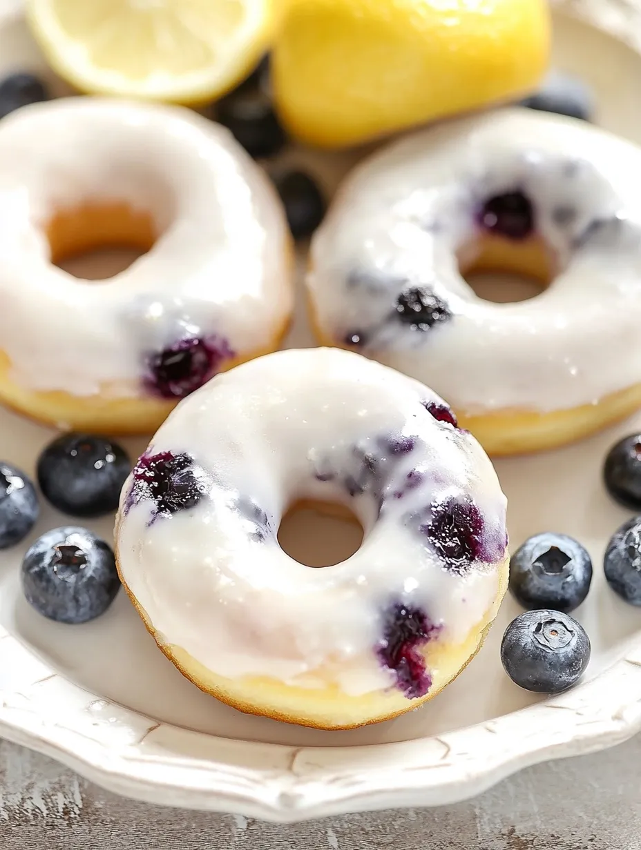 Donuts De Lima Y Arándanos Al Horno