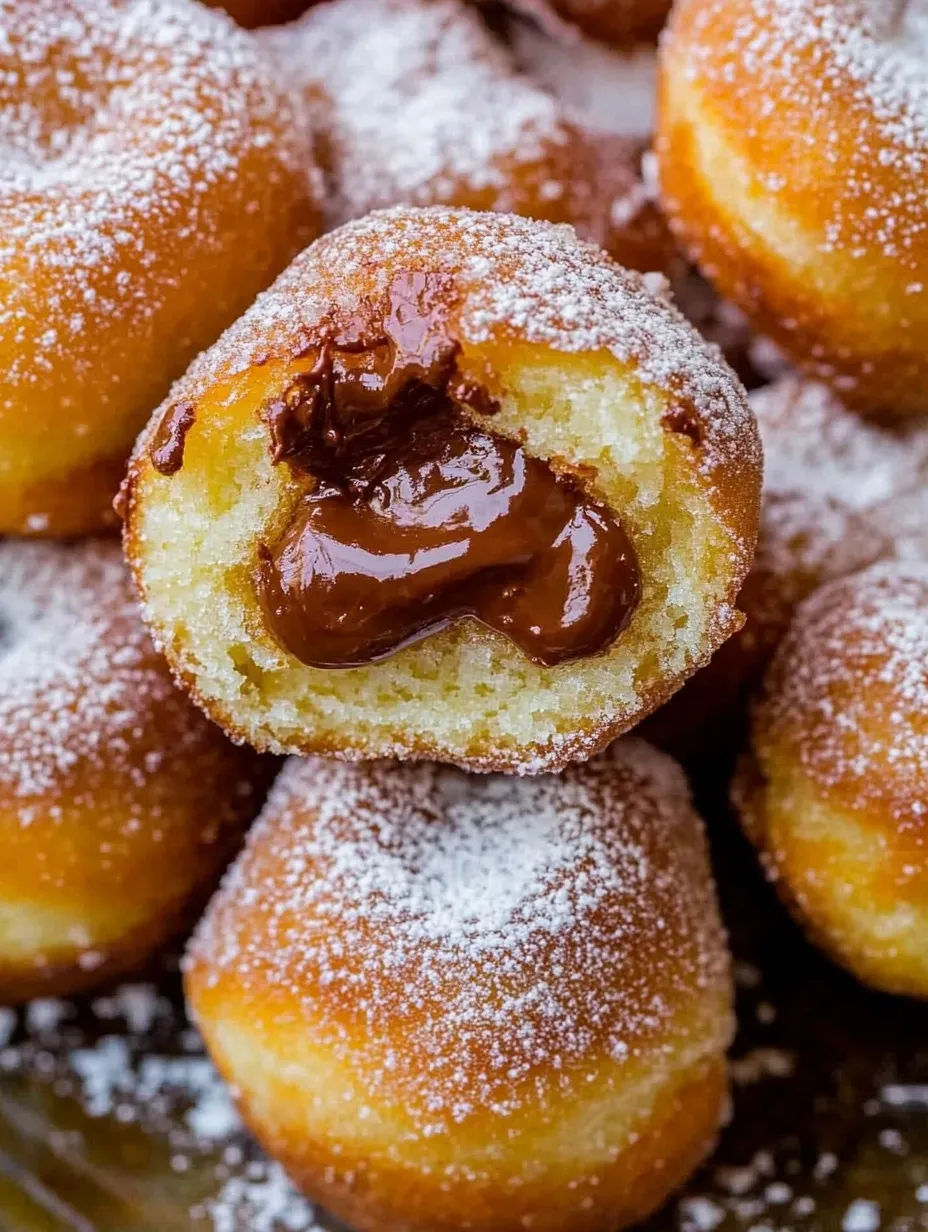 Donas Caseras Rellenas de Nutella