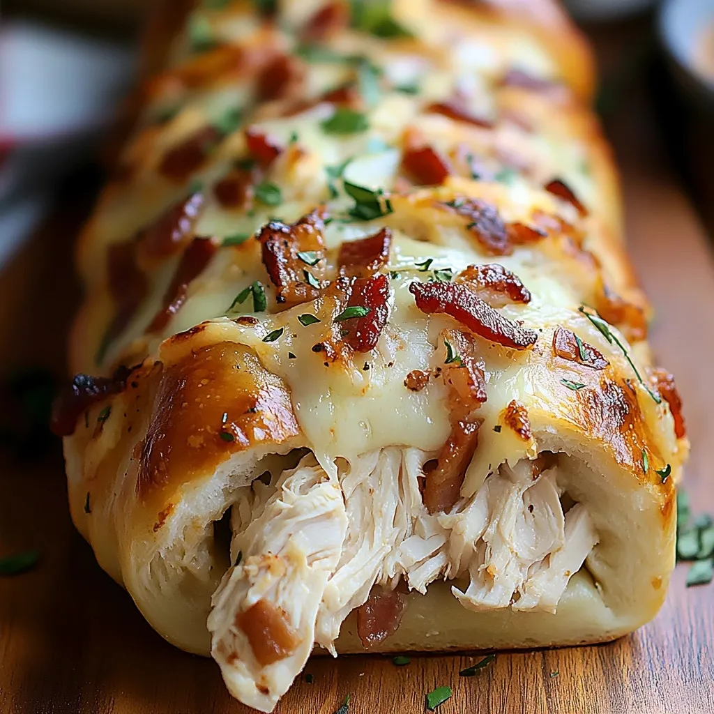 Pollo Bacon Ranch Stromboli