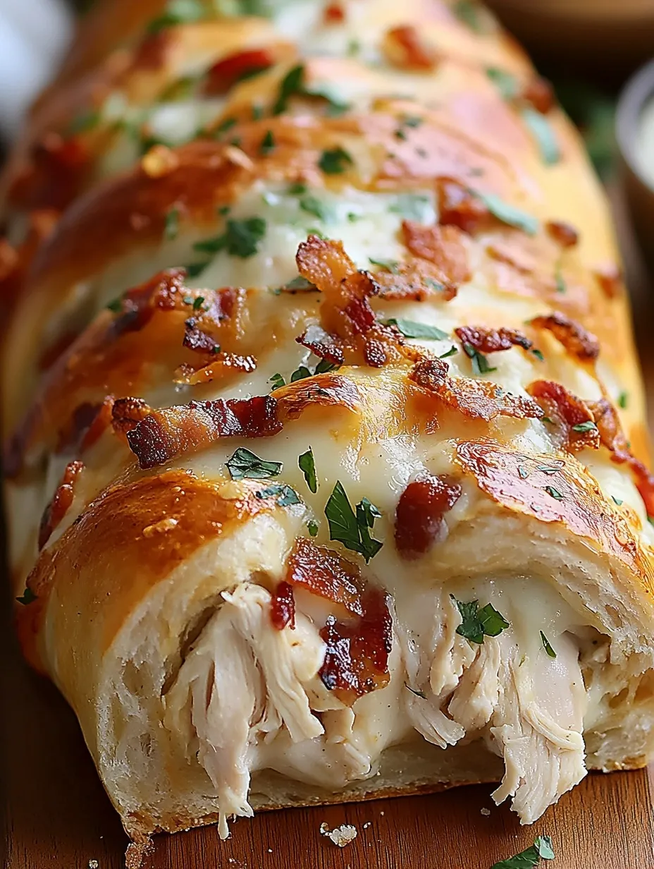 Stromboli de Pollo Bacon Ranch