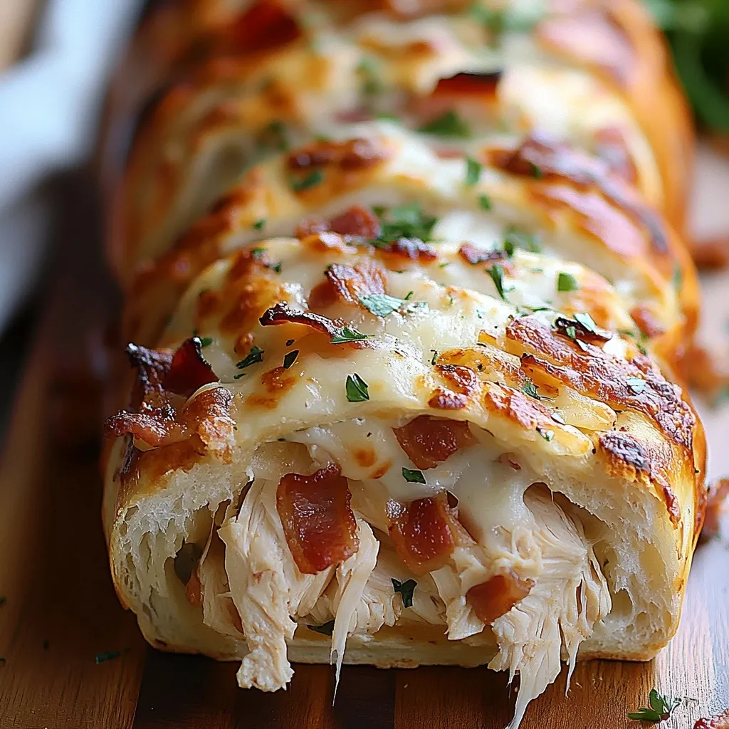 Stromboli Pollo Bacon Ranch Fácil