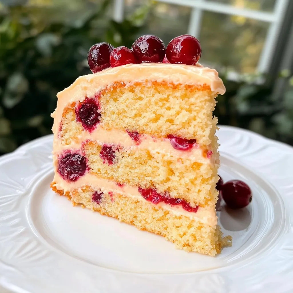 Pastel de Naranja con Arándanos