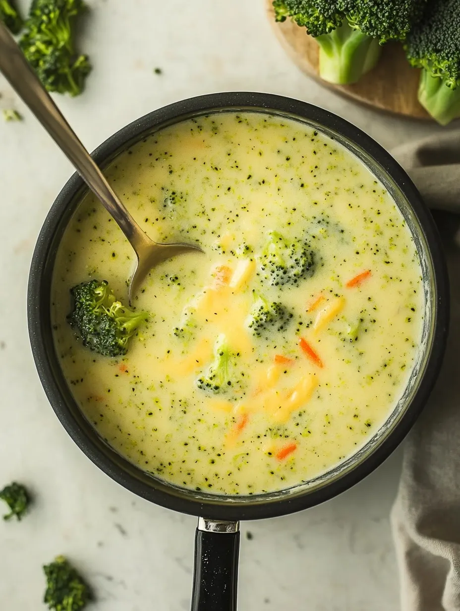 Crema de brócoli con queso fácil y alta en proteína
