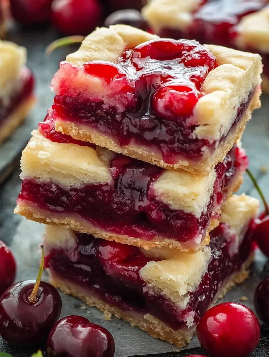 Barras Fáciles de Cereza