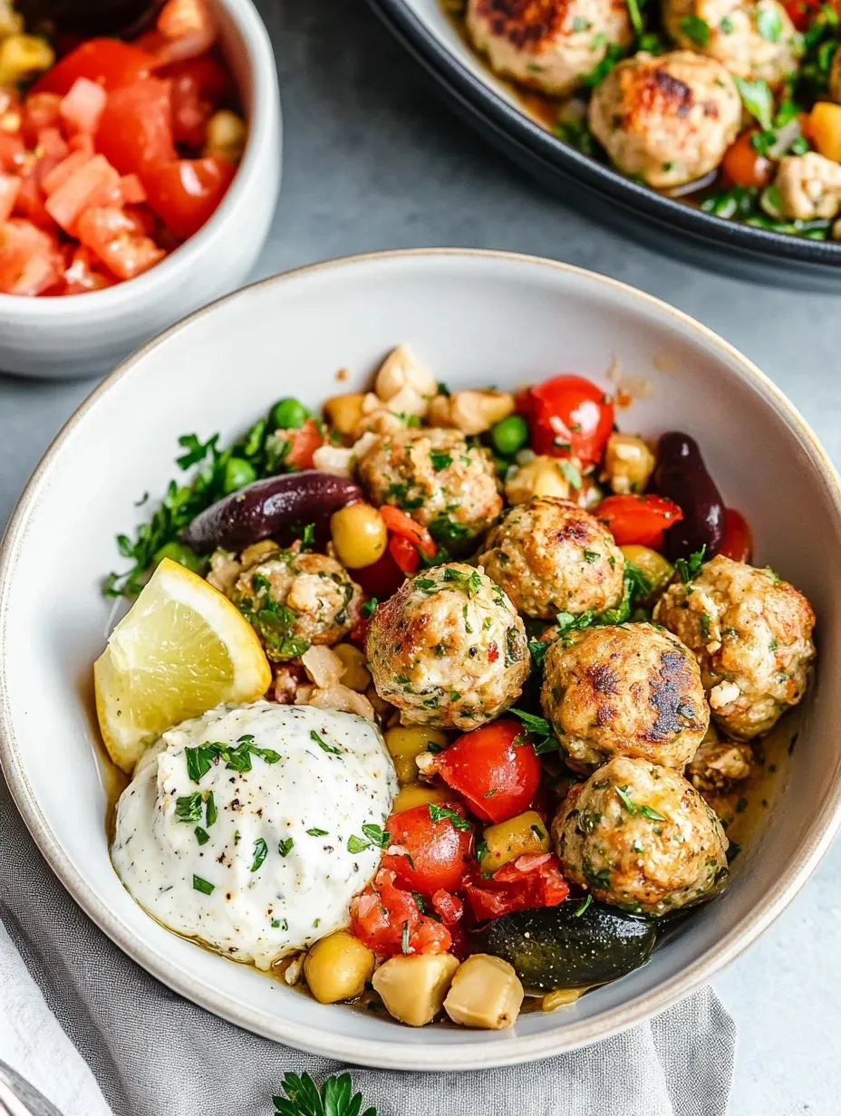 Albóndigas de Pollo Mediterráneas