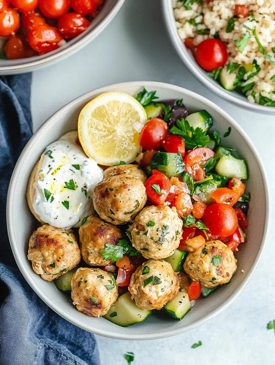 Albóndigas Fáciles de Pollo Mediterráneo