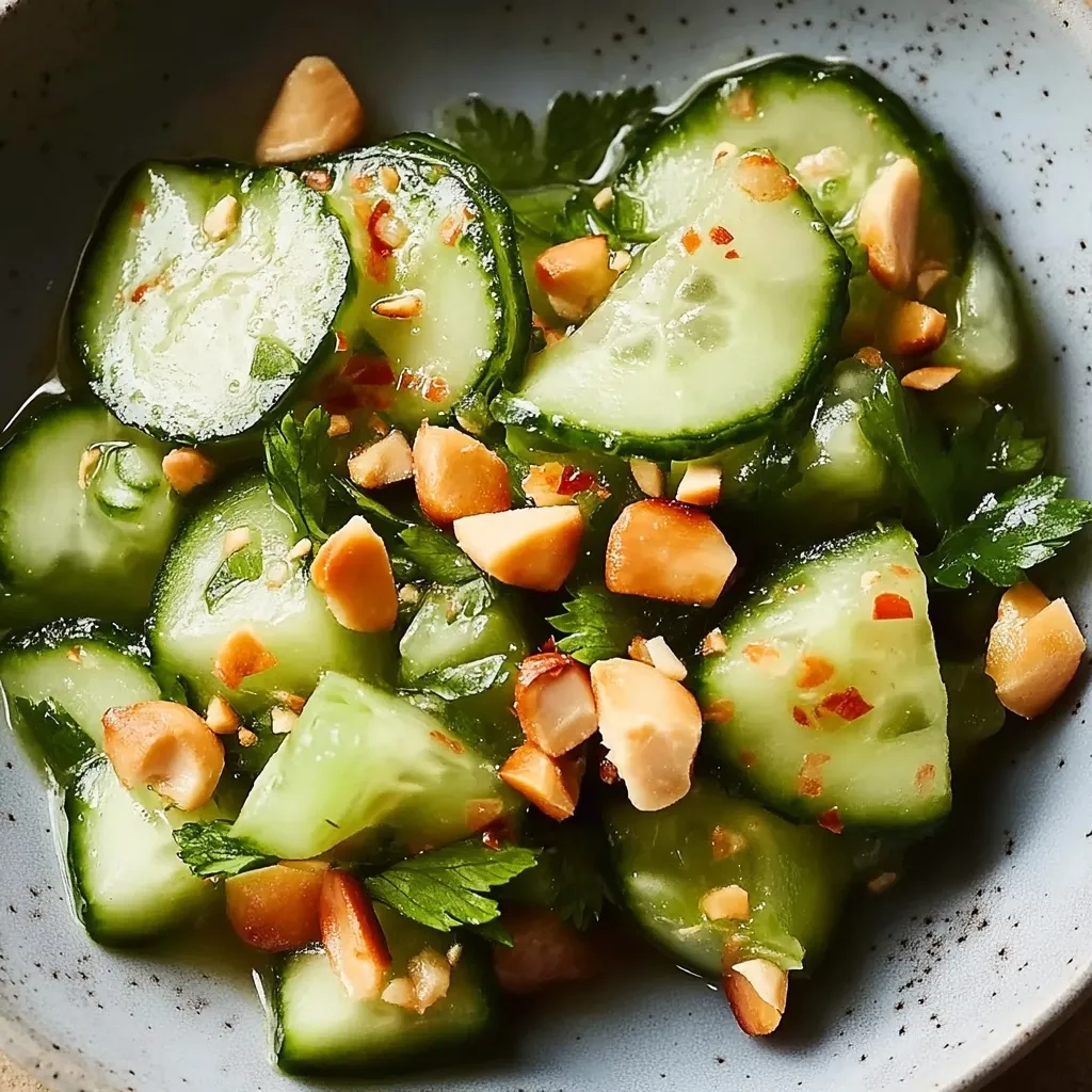 Ensalada Casera de Pepino Tailandesa