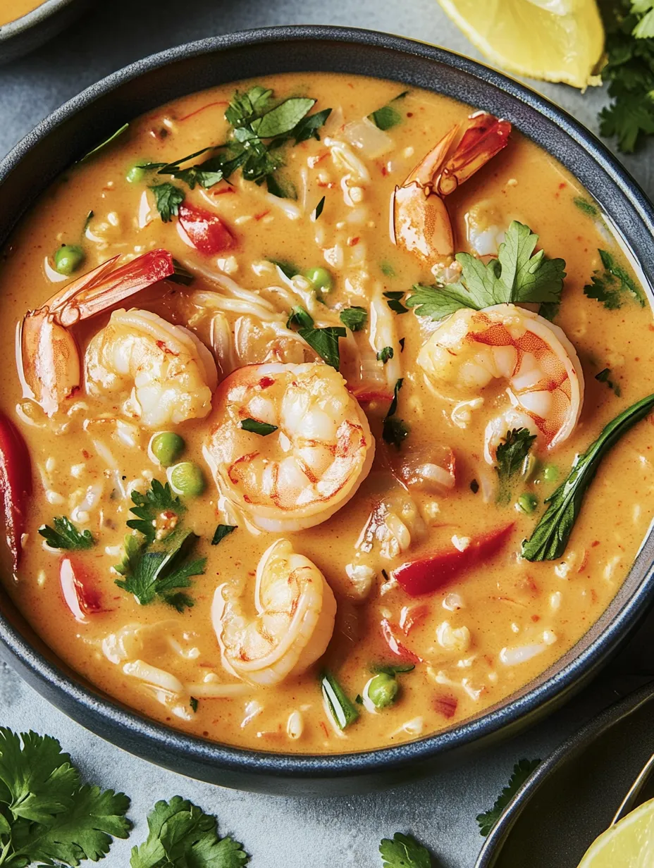 Sopa tailandesa fácil de camarón