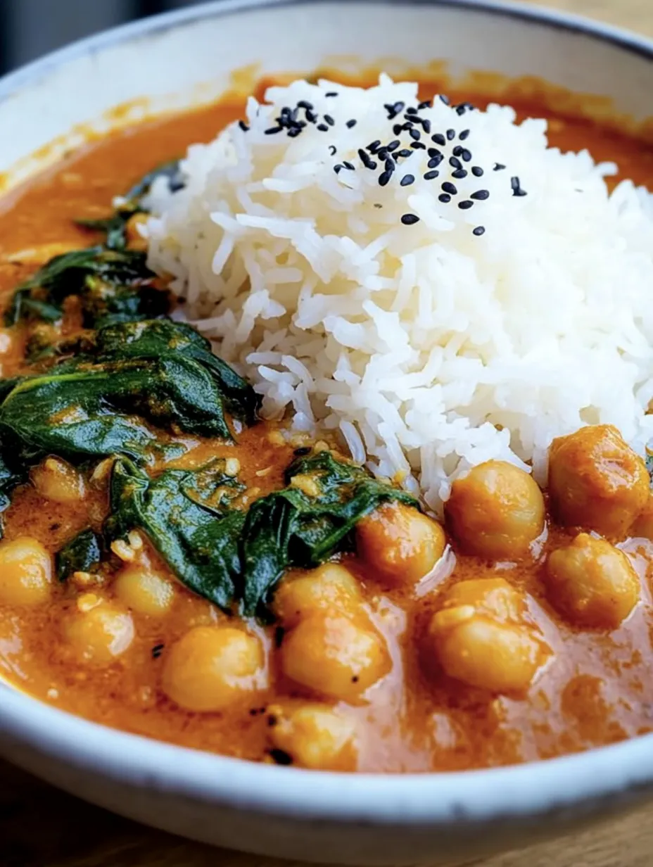 Curry de garbanzos con espinacas – Saludable y aromático
