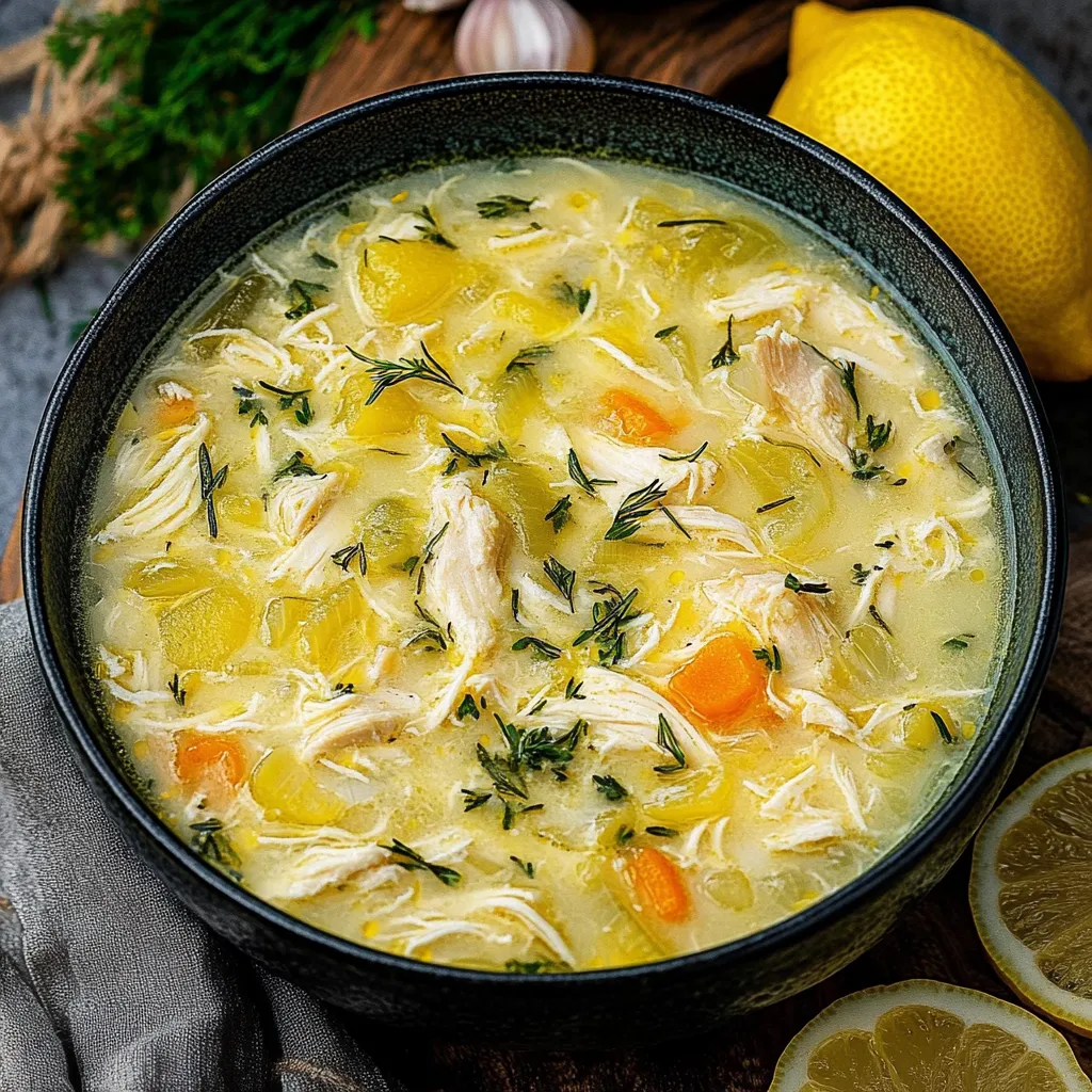 Avgolemono — Sopa Griega de Pollo al Limón