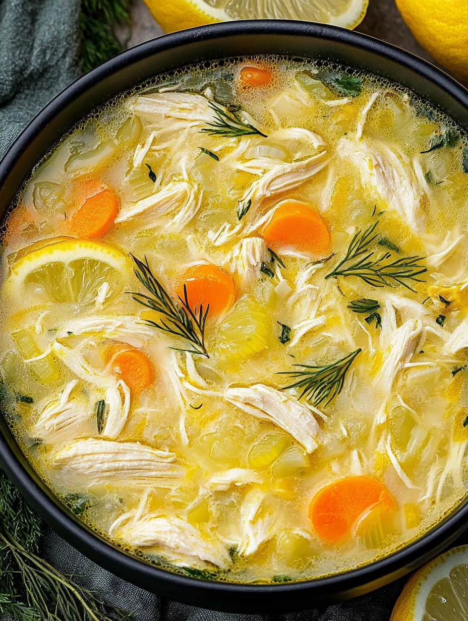 Avgolemono — Sopa Griega de Pollo y Limón Casera