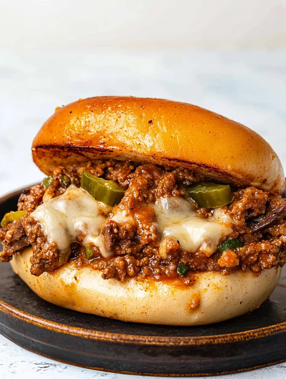 Philly Cheesesteak Sloppy Joes Fáciles